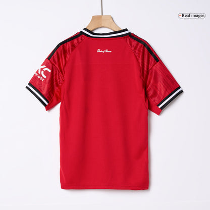 Kid's Manchester United Home Soccer Jersey Kit(Jersey+Shorts+Socks) 2025/26