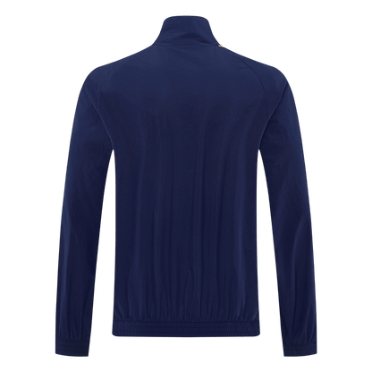 Men 2026 AS Roma Half-Zip Windbreaker Jacket Navy