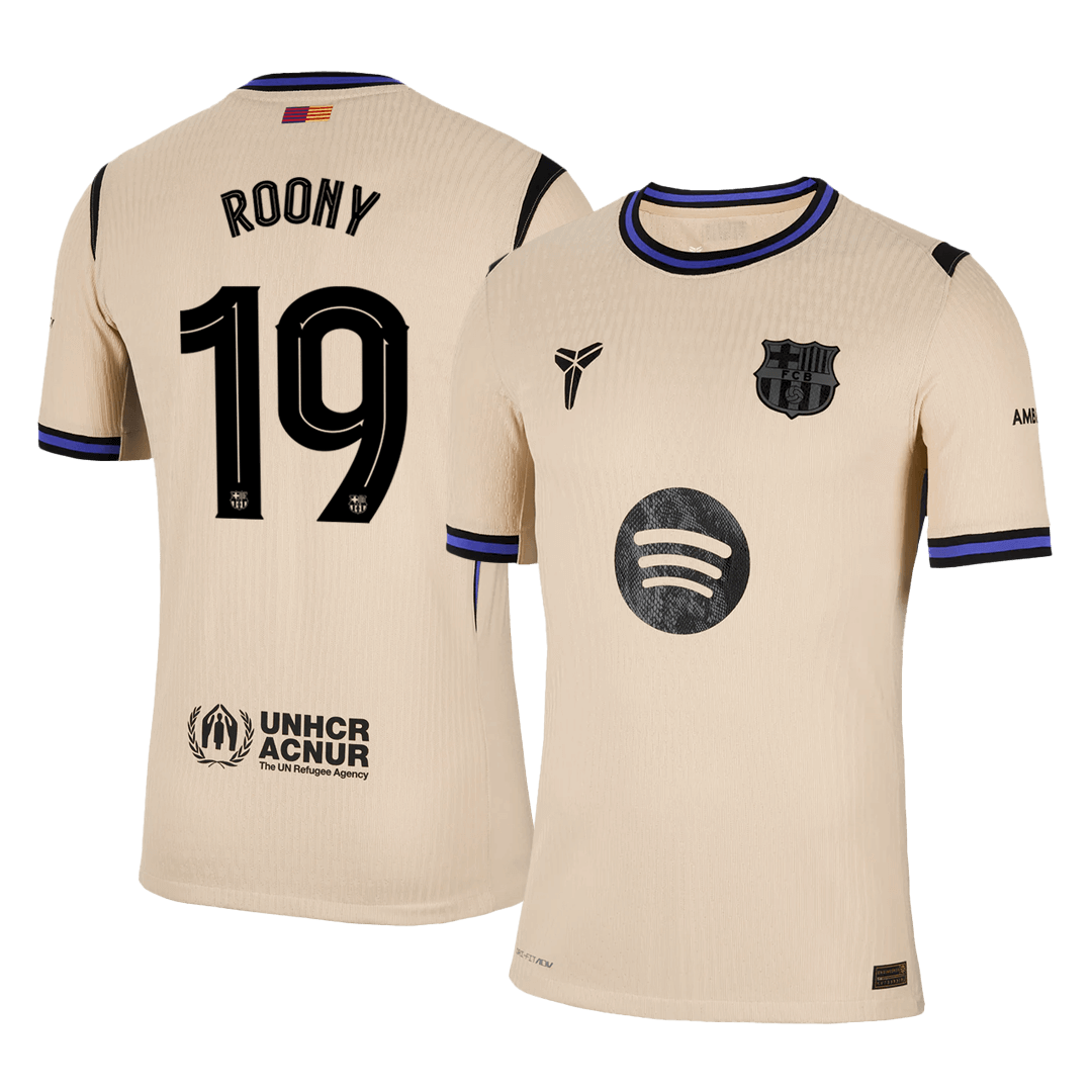 Authentic ROONY #19 Barcelona Away Soccer Jersey 2025/26