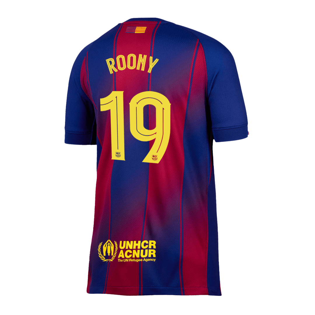 ROONY #19 Barcelona Home Soccer Jersey 2025/26—UCL