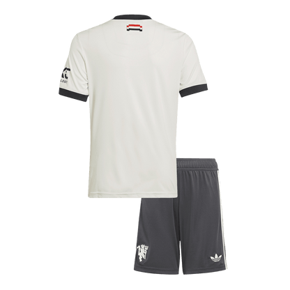 Kid's Manchester United Third Away Football Shirt Kit (Shirt+Shorts)