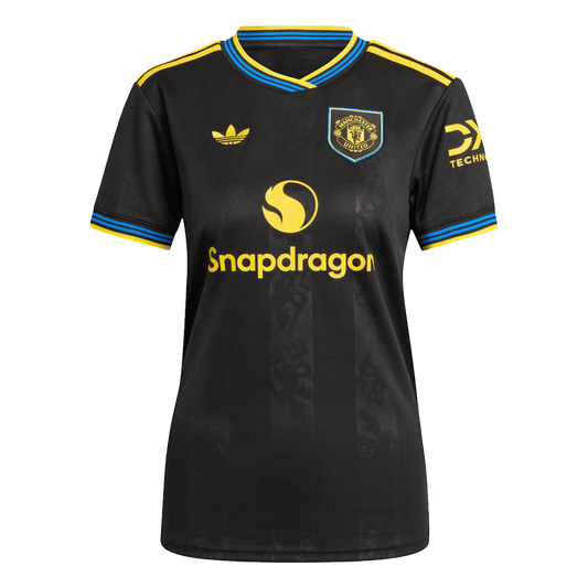 Women's Manchester United Third Away Soccer Jersey 2025/26 Black