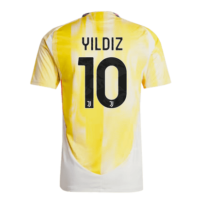Authentic YILDIZ #10 Juventus Away Soccer Jersey 2024/25 - Save The Children Sponsor
