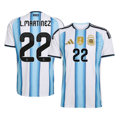 Men's Argentina L.MARTÍNEZ Home Jersey #22 World Cup 2026 [PREMIUM]