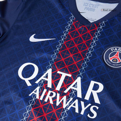 KVARATSKHELIA #7 PSG Home Soccer Jersey 2025/26 Navy