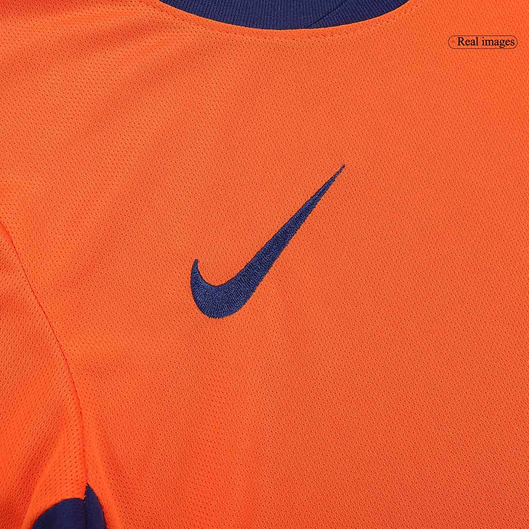 Kid's Netherlands Home Soccer Jersey Kit(Jersey+Shorts+Socks) Euro 2024