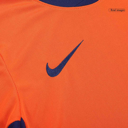 Kid's Netherlands Home Soccer Jersey Kit(Jersey+Shorts+Socks) Euro 2024
