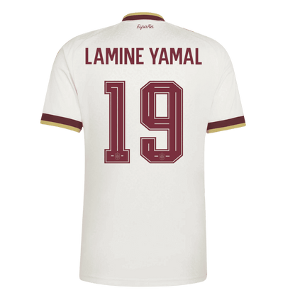 LAMINE YAMAL #19 Spain Away Football Shirt World Cup 2026 White