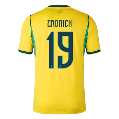 ENDRICK #19 Brazil Home Football Shirt World Cup 2026 Yellow