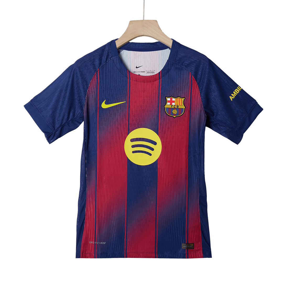 Authentic CUBARSÍ #2  Barcelona Home Soccer Jersey 2025/26 Red&Blue