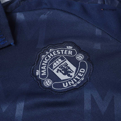 Kid's Manchester United Away Football Shirt Kit (Shirt+Shorts) 2024/25