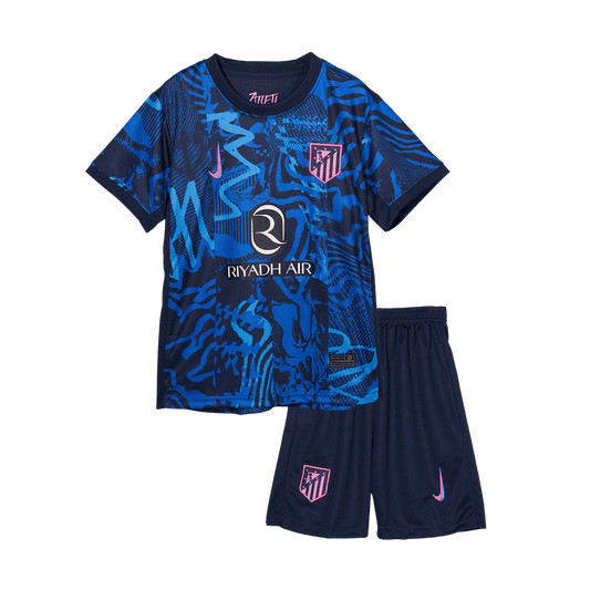 Kid's Atletico Madrid Third Away Soccer Jersey Kit(Jersey+Shorts) 2024/25