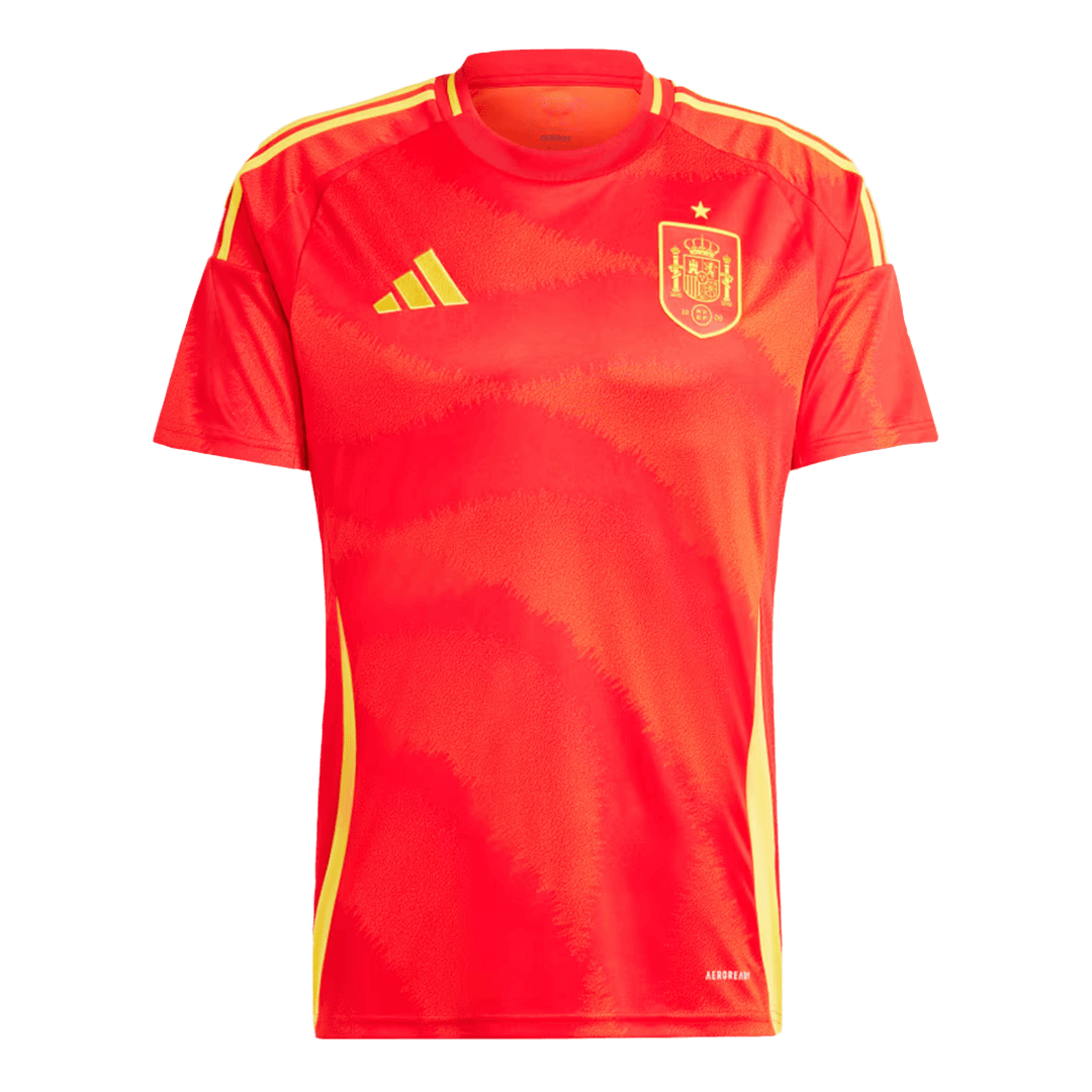 Spain Home Soccer Jersey Kit(Jersey+Shorts) Euro 2024