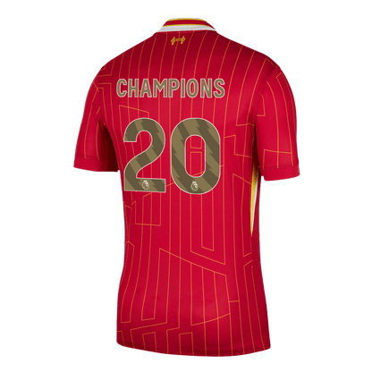 CHAMPIONS #20 Liverpool Home Soccer Jersey 2024/25 Red