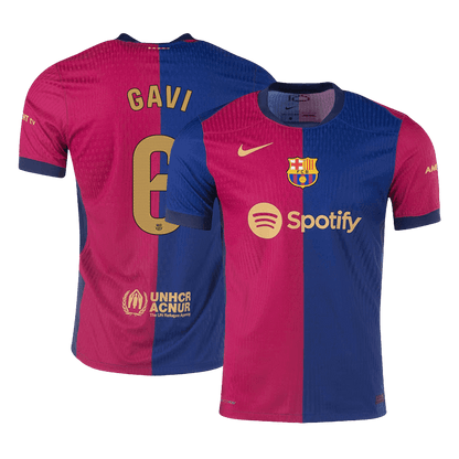 Authentic  GAVI #6 Barcelona Home Football Shirt 2024/25- - old sponsor