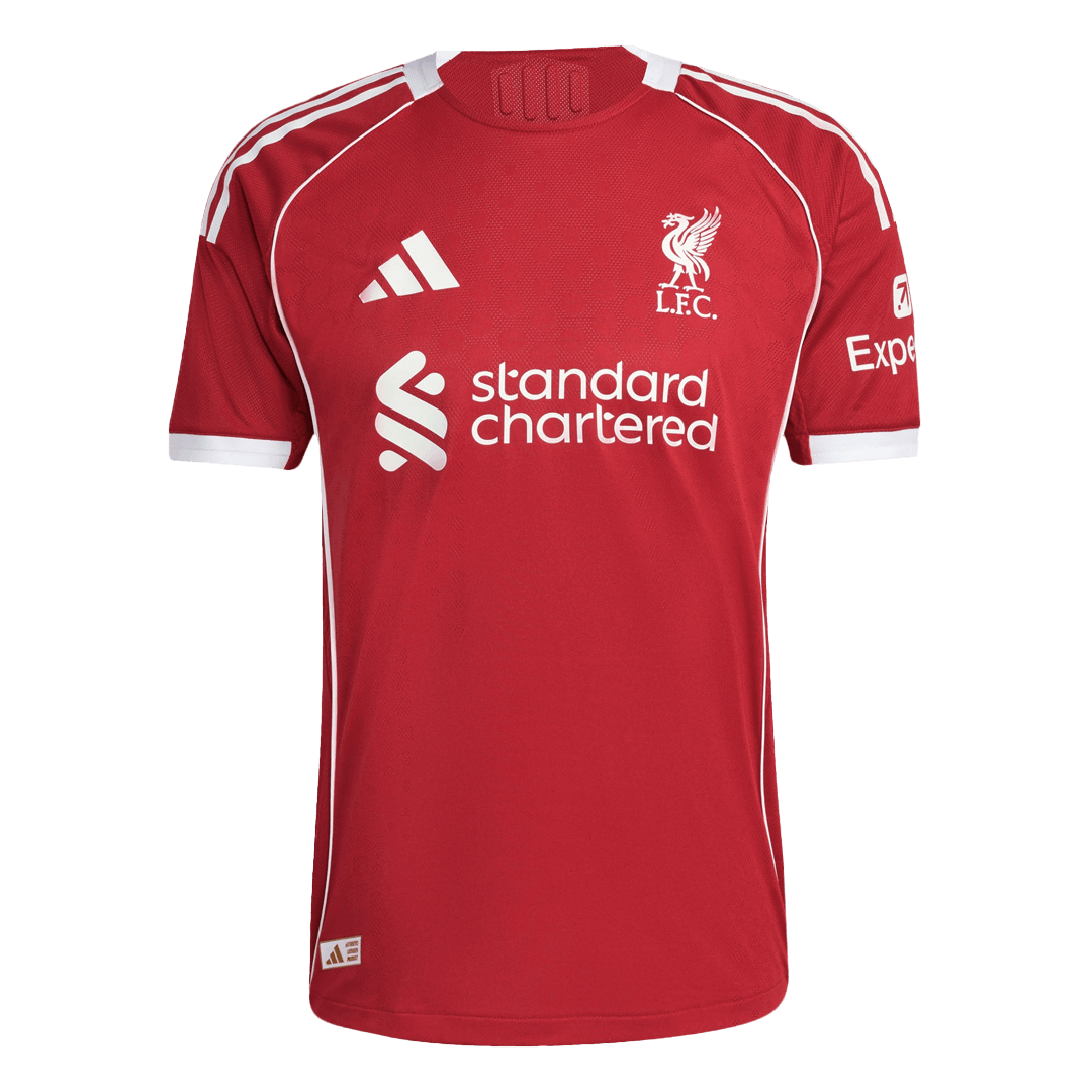 Authentic GAKPO #18 Liverpool Home Soccer Jersey 2025/26