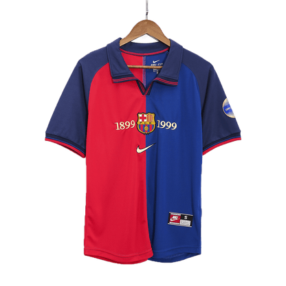Retro 1999/00 Barcelona Home Soccer Jersey