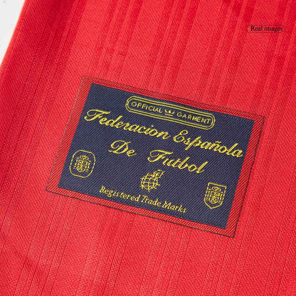 Retro 1996 Spain Home Soccer Jersey