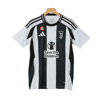 Juventus Home Soccer Jersey 2024/25- Save The Children Sponsor