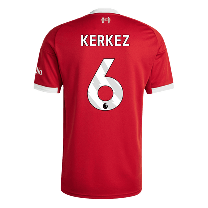 KERKEZ #6 Liverpool Home Soccer Jersey 2025/26 Red