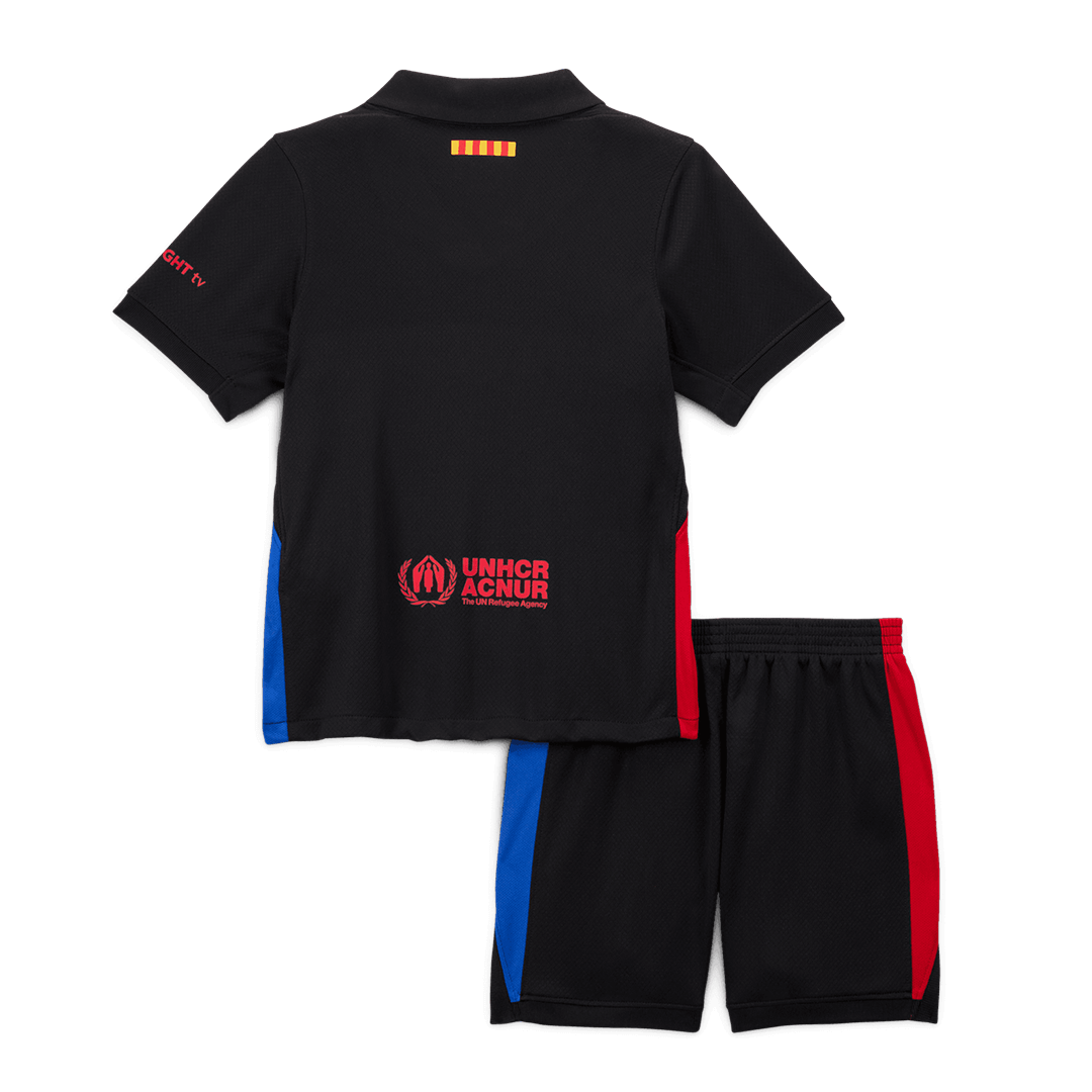 Kid's Barcelona Away Football Shirt Kit(Shirt+Shorts) 2024/25 - Spotify Logo Without Text