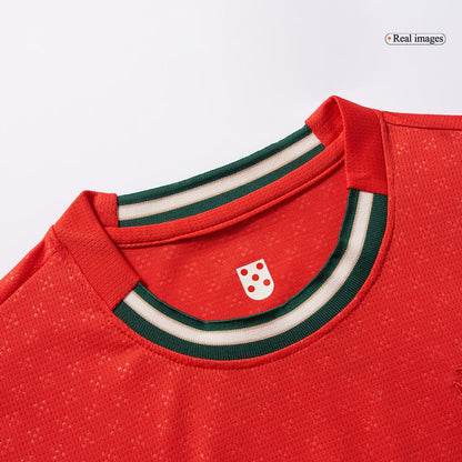 Kid's Portugal Home Soccer Jersey Kit(Jersey+Shorts) 2025 Red