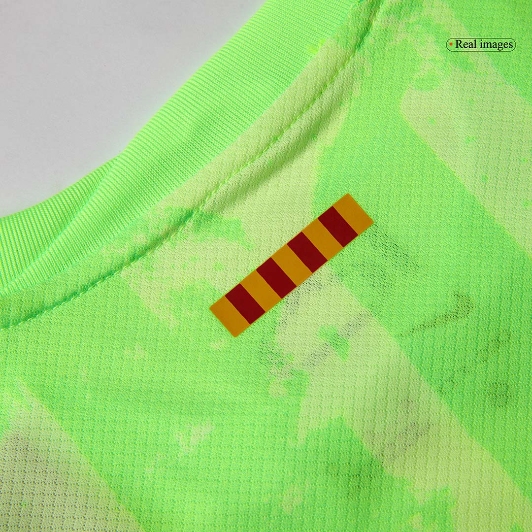 Kid's Barcelona Third Away Football Shirt Kit(Shirt+Shorts) 2024/25 - UCL (Spotify Logo Without Text)