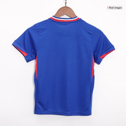 Kid's France Home Soccer Jersey Kit(Jersey+Shorts) Euro 2024