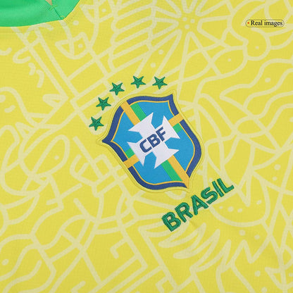 VINI JR. #7 Brazil Home Soccer Jersey Copa America 2024