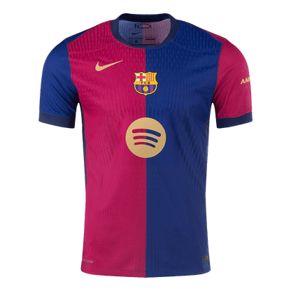 Authentic F.DE JONG #21 Barcelona Home Soccer Jersey 2024/25 - Spotify Logo Without Text