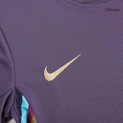 Kid's England Away Soccer Jersey Kit(Jersey+Shorts) Euro 2024