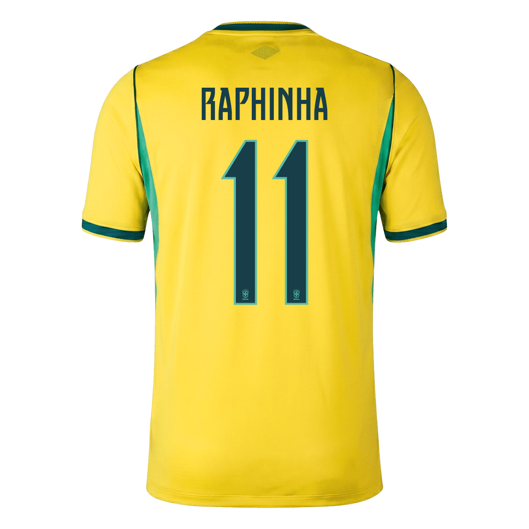 RAPHINHA #11 Brazil Home Football Shirt World Cup 2026 Yellow