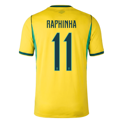 RAPHINHA #11 Brazil Home Football Shirt World Cup 2026 Yellow