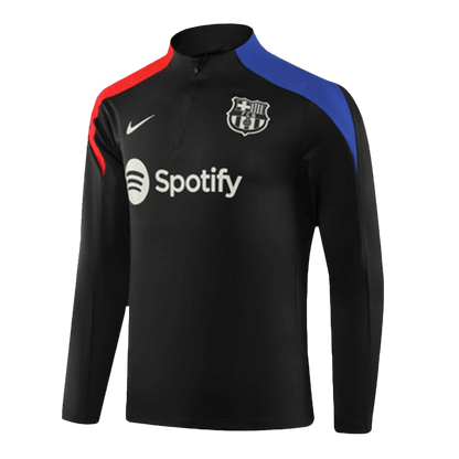 Kid's Barcelona Zipper Sweatshirt Kit(Top+Pants) 2024/25