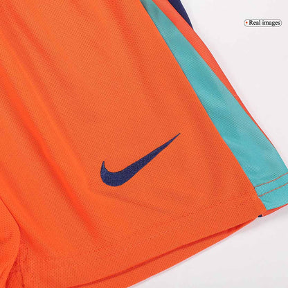 Kid's Netherlands Home Soccer Jersey Kit(Jersey+Shorts+Socks) Euro 2024