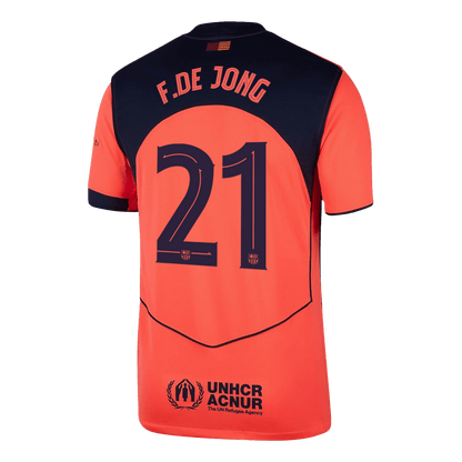 F.DE JONG #21 Barcelona Third Away Soccer Jersey 2025/26—UCL