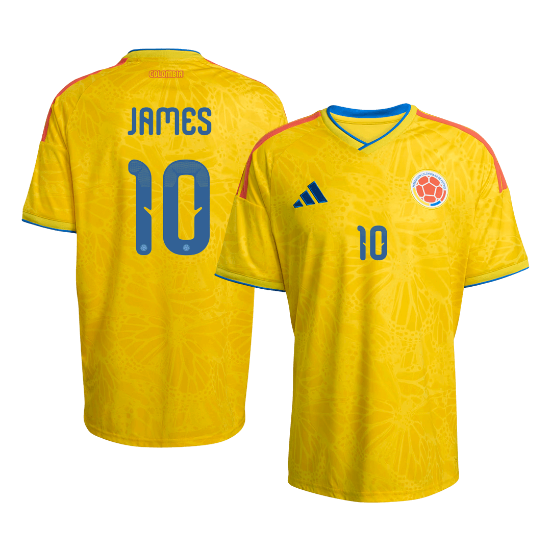 Men's Colombia JAMES #10 World Cup 2026 Home Jersey
