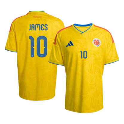 Men's Colombia JAMES #10 World Cup 2026 Home Jersey