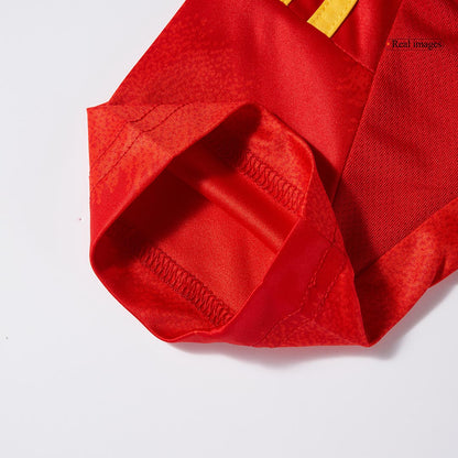 Kid's Spain Home Soccer Jersey Kit(Jersey+Shorts+Socks) Euro 2024