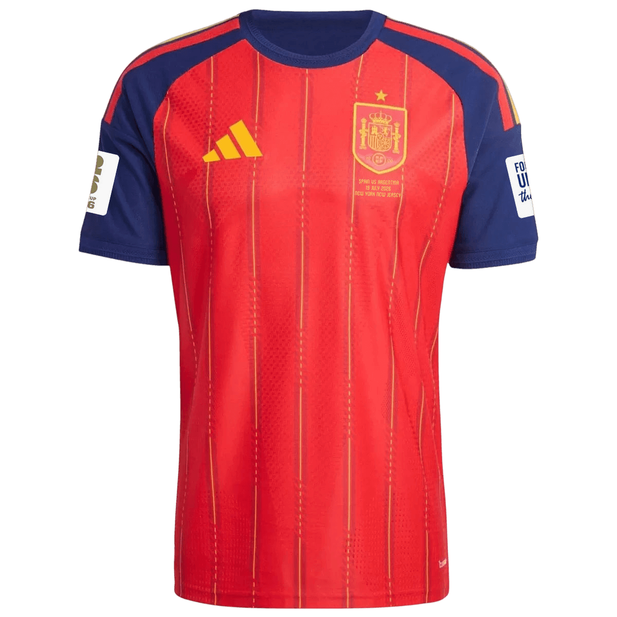 Authentic Spain Home Soccer Jersey 2026