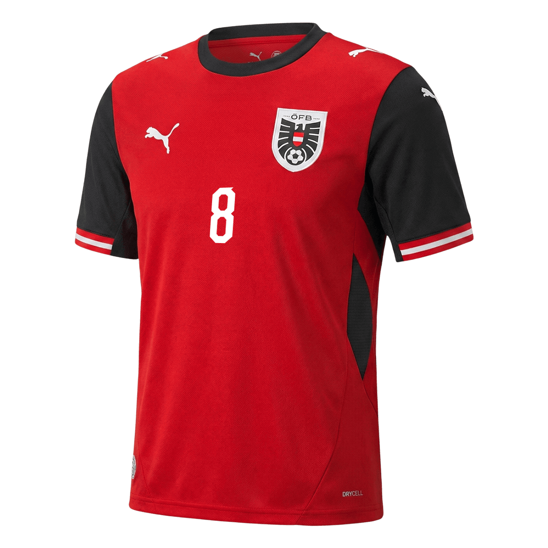 Men's Austria ALABA Home Jersey #8 World Cup 2026