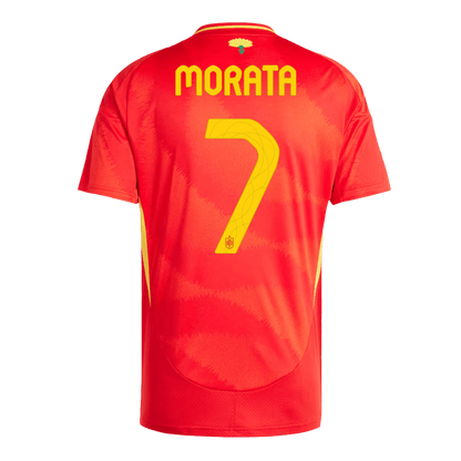 MORATA #7 Spain Home Soccer Jersey Euro 2024