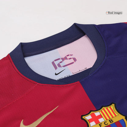 Barcelona Home Football Shirt 2024/25 - Spotify Logo Without Text
