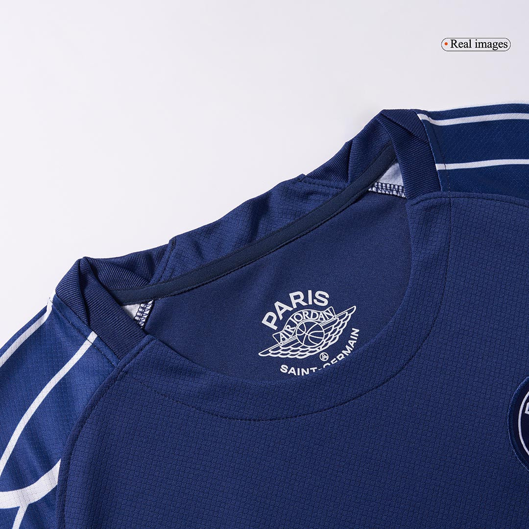 KVARATSKHELIA #7 PSG Fourth Away Soccer Jersey 2024/25 Navy - UCL