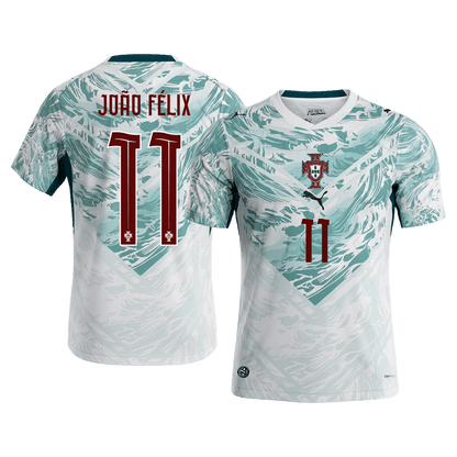 JOÃO FÉLIX #11 Portugal Away Football Shirt World Cup 2026 White&Green
