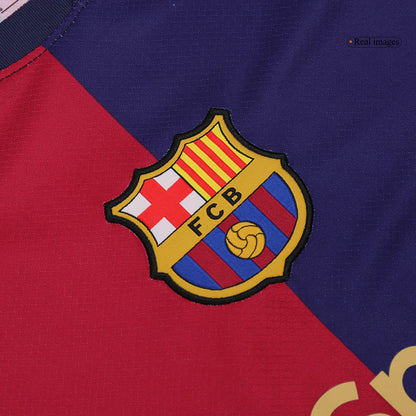 Barcelona Home Football Shirt 2024/25 - Spotify Logo Without Text