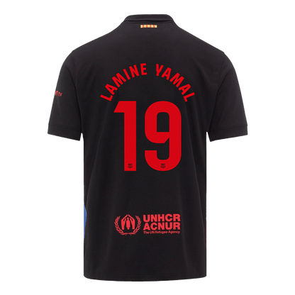 LAMINE YAMAL #19 Barcelona Away Soccer Jersey 2024/25 - Spotify Logo Without Text