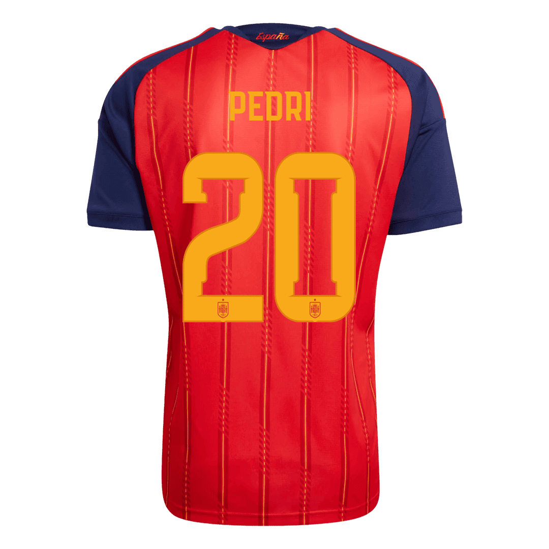PEDRI #20 Spain Champion Edition Home Soccer Jersey World Cup 2026 Red