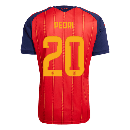 PEDRI #20 Spain Champion Edition Home Soccer Jersey World Cup 2026 Red