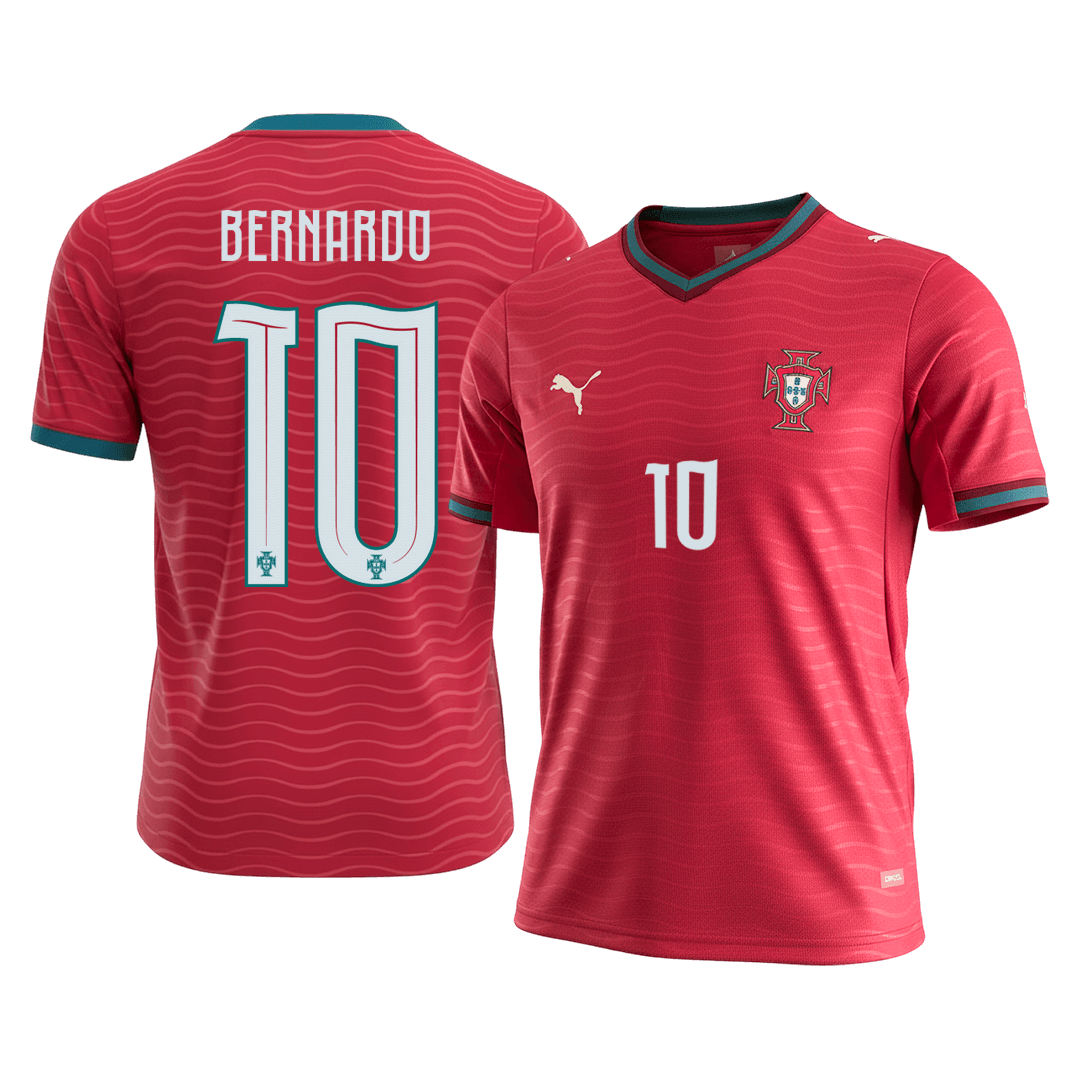 Men's Portugal BERNARDO Home Jersey #10 World Cup 2026
